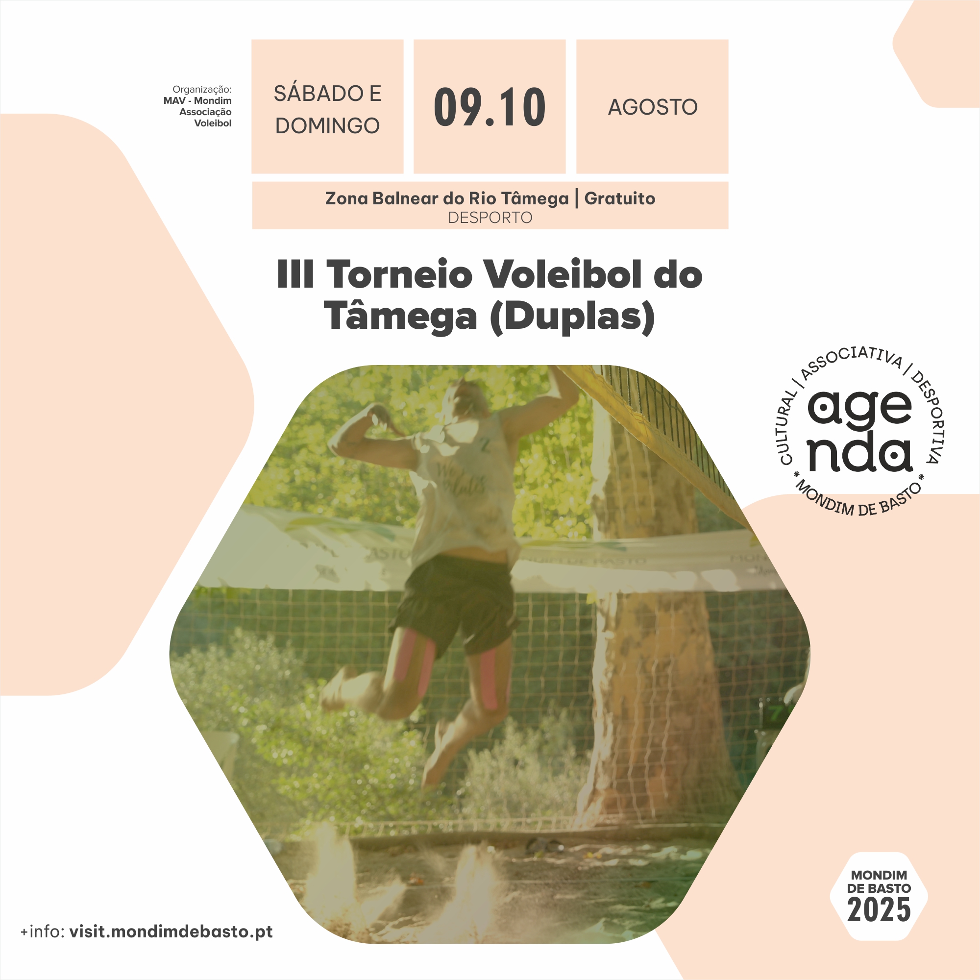 2025/08/09 a 10 | III Torneio Voleibol do Tâmega (Duplas) - MAV