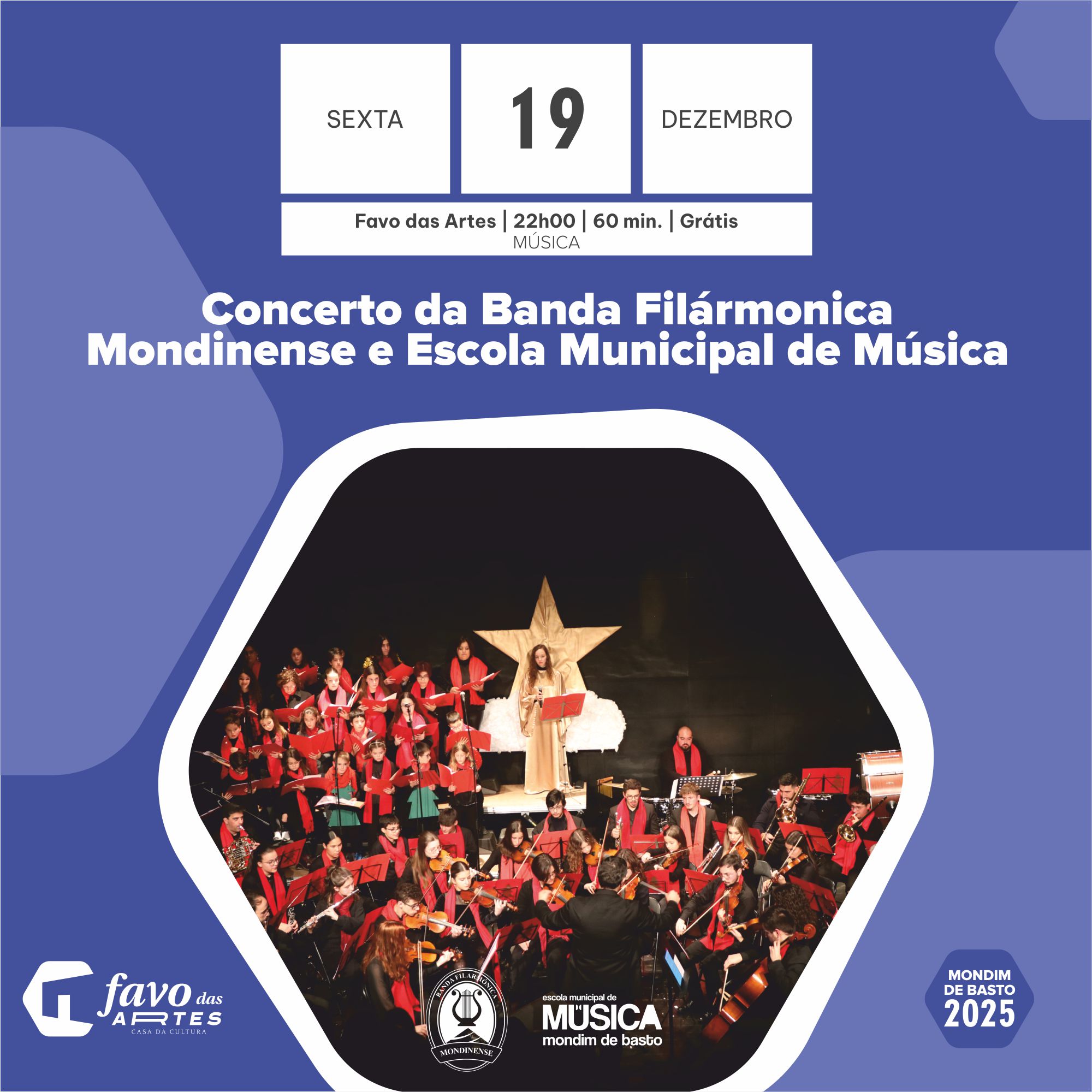 2025/12/19 | Concerto de Natal da Banda Filarmónica Mondinense e Escola de Música Municipal