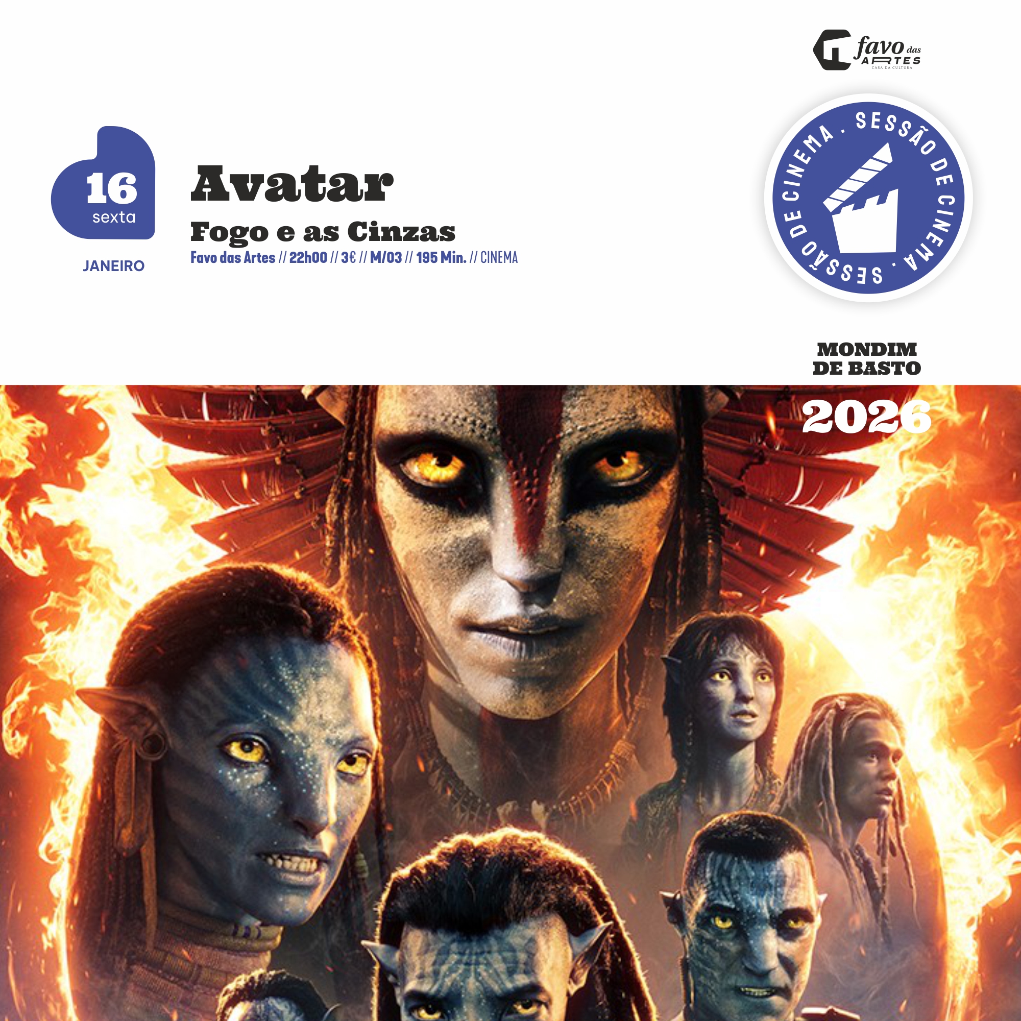 2026/01/16 | Cinema: Avatar - Fogo e Cinzas