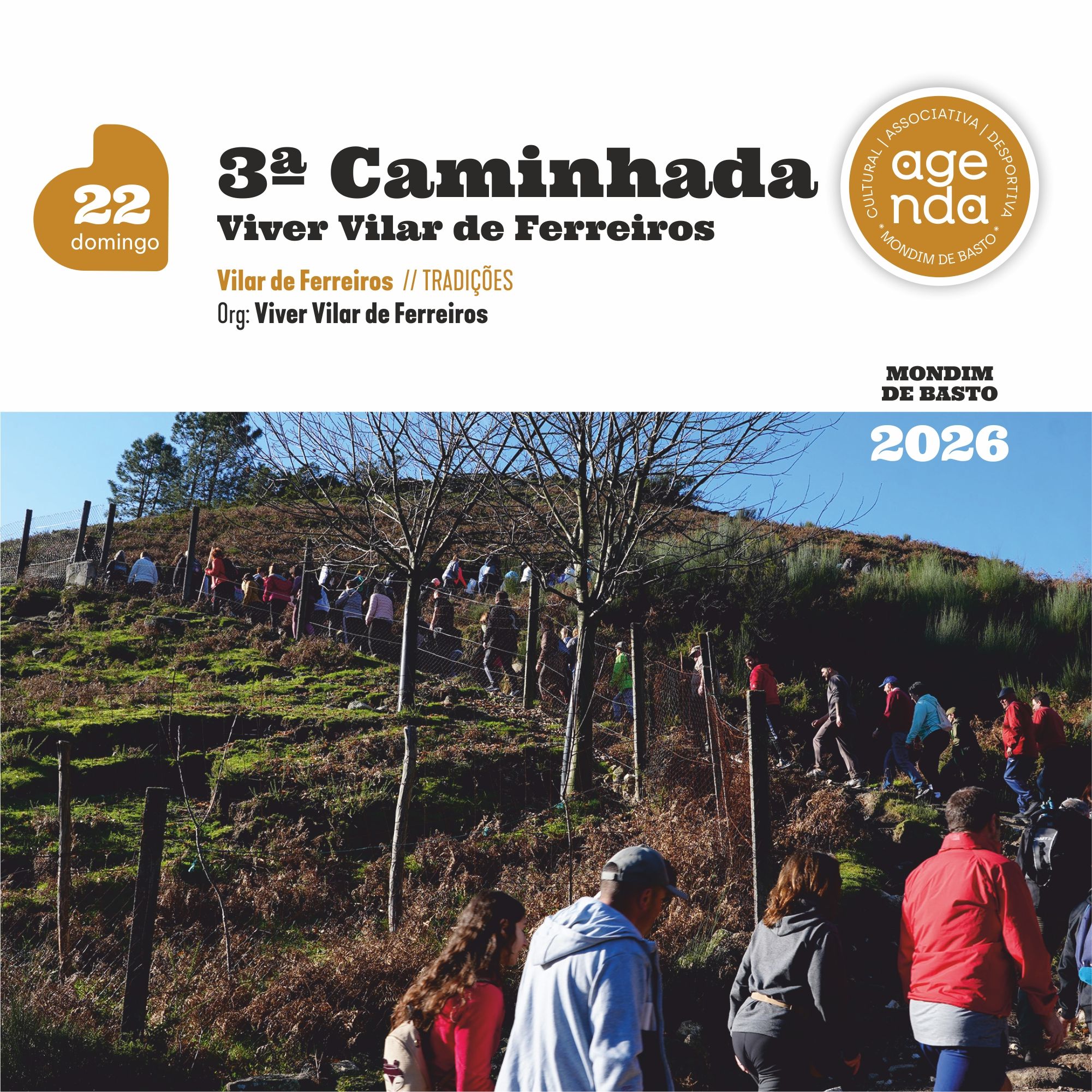2026/03/22 | 3ª Caminhada Viver Vilar de Ferreiros (c/ lanche convívio)