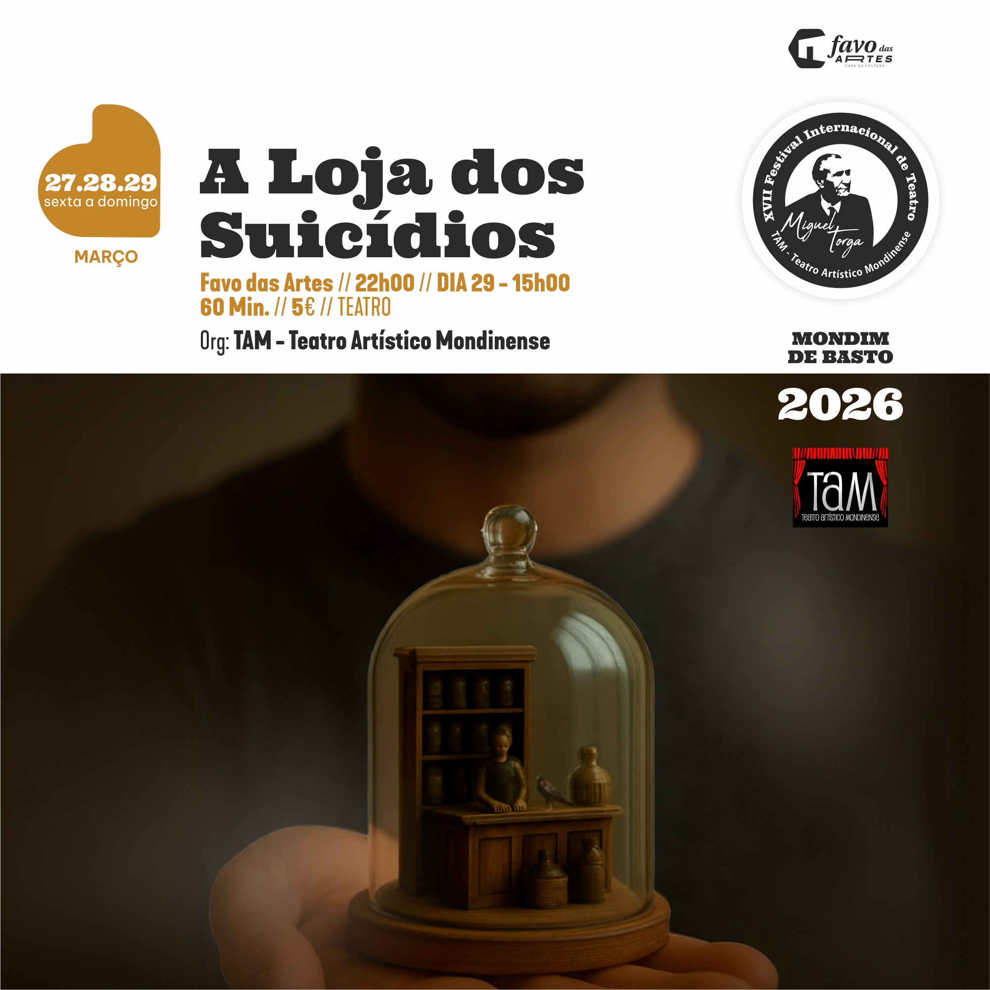 2026/03/27 | A Loja dos Suicídios - Teatro Artístico Mondinense