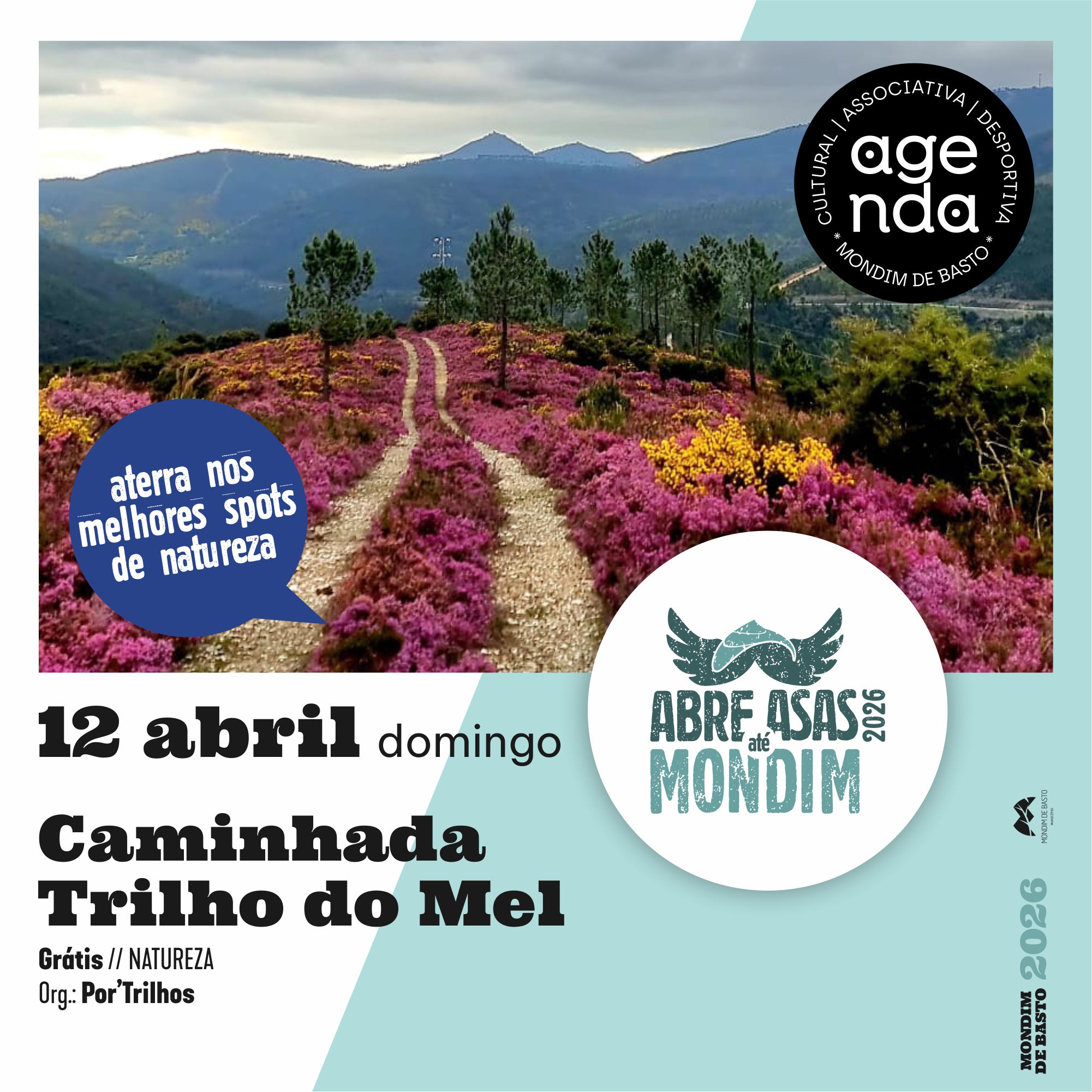 2026/04/12 | Caminhada - Por'Trilhos | Abre Asas Até Mondim